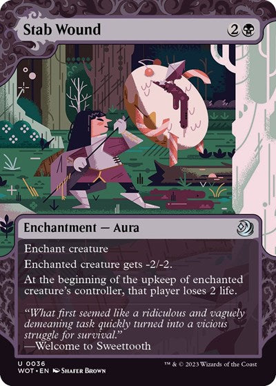 Stab Wound (Wilds of Eldraine: Enchanting Tales) Near Mint