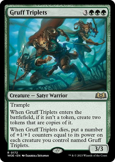 Gruff Triplets (Wilds of Eldraine) Near Mint Foil