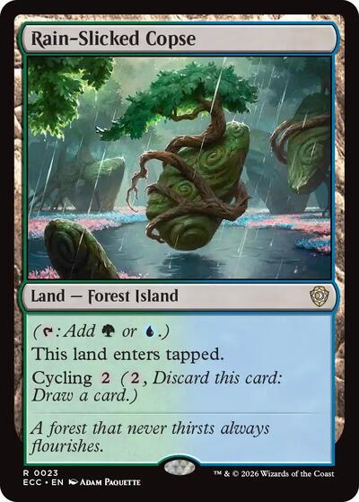 Rain-Slicked Copse (Commander: Lorwyn Eclipsed) Near Mint