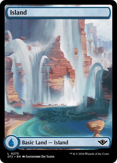 Island (0273) (Outlaws of Thunder Junction) Light Play Foil