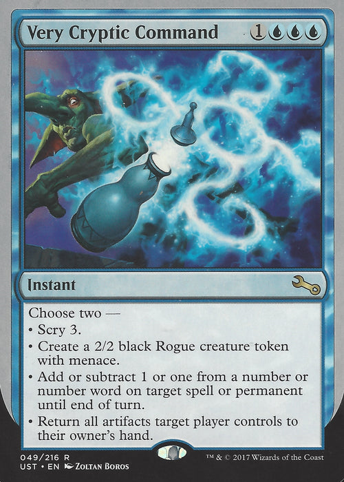 Very Cryptic Command (F) (Scrye 3) (Unstable) Light Play