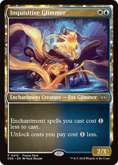Inquisitive Glimmer (Promo Pack: Duskmourn: House of Horror) Light Play