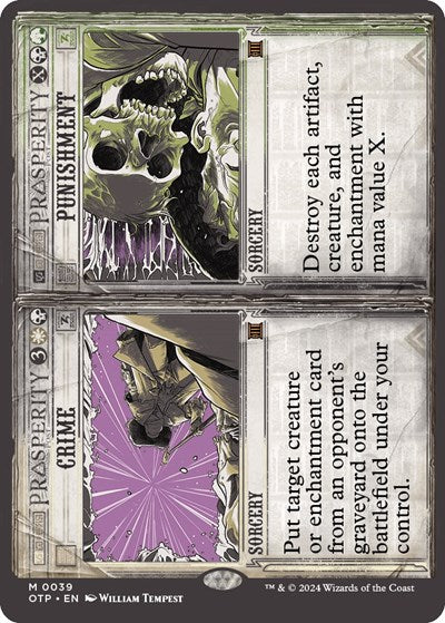Crime / Punishment (Outlaws of Thunder Junction: Breaking News) Near Mint Foil