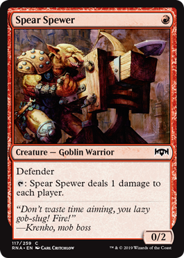 Spear Spewer (Ravnica Allegiance) Light Play