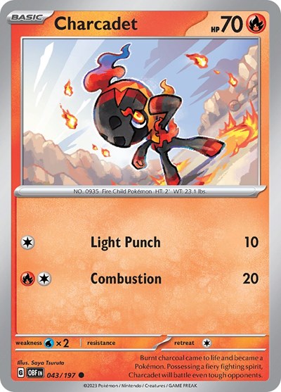 Charcadet (Scarlet and  Violet: Obsidian Flames) Near Mint