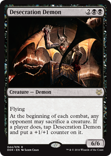 Desecration Demon (Duel Decks: Nissa vs Ob Nixilis) Light Play