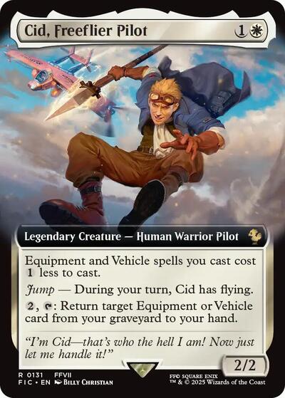 Cid, Freeflier Pilot (Extended Art) (Commander: FINAL FANTASY) Near Mint Foil