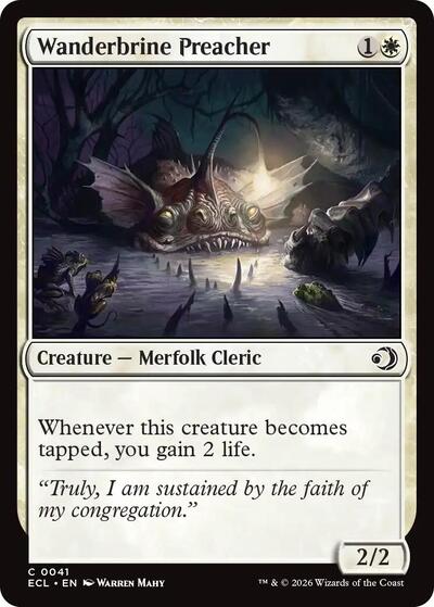 Wanderbrine Preacher (Lorwyn Eclipsed) Near Mint Foil