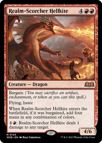 Realm-Scorcher Hellkite (Wilds of Eldraine) Light Play