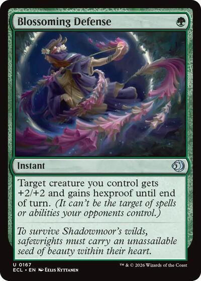Blossoming Defense (Lorwyn Eclipsed) Near Mint Foil