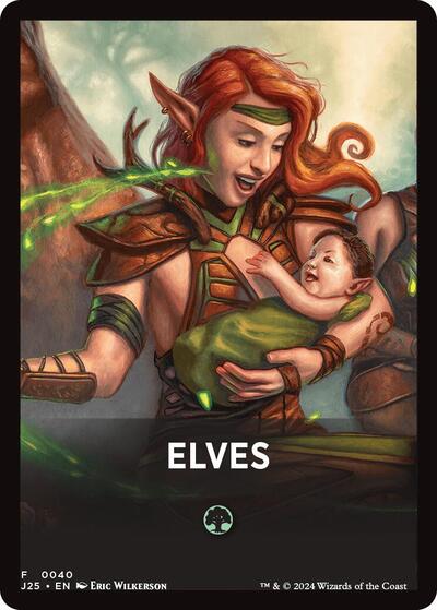 Elves Theme Card (Foundations Jumpstart) Near Mint