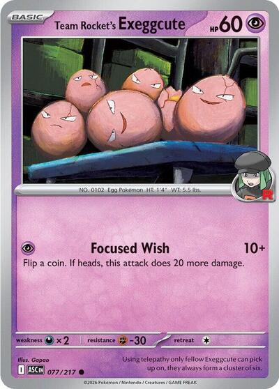 Team Rocket's exeggcute (ME: Ascended Heroes) Near Mint