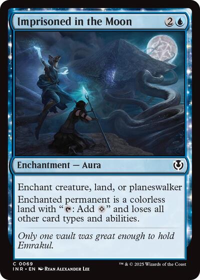 Imprisoned in the Moon (Innistrad Remastered) Light Play Foil