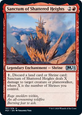 Sanctum of Shattered Heights (Magic 2021 Core Set) Near Mint
