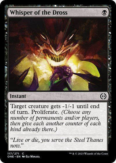 Whisper of the Dross (Phyrexia: All Will Be One) Near Mint Foil