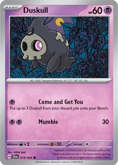 Duskull - 018 (SV: Shrouded Fable) Near Mint