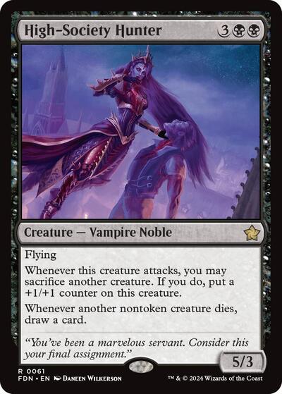 High-Society Hunter (Foundations) Near Mint Foil