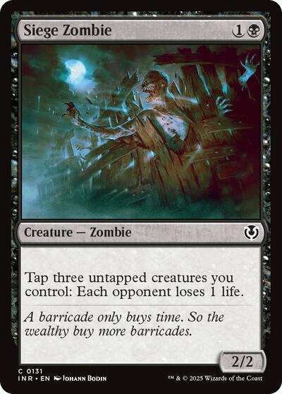 Siege Zombie (Innistrad Remastered) Light Play Foil