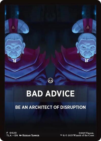 Bad Advice Theme Card (Avatar: The Last Airbender) Near Mint