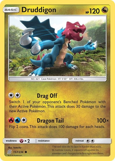 Druddigon (SM - Unified Minds) Near Mint Reverse Holofoil