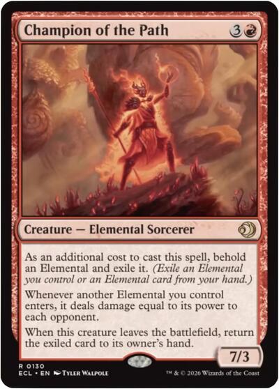 Champion of the Path (Lorwyn Eclipsed) Near Mint Foil