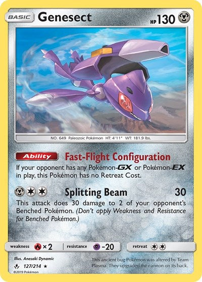 Genesect (SM - Unbroken Bonds) Near Mint Reverse Holofoil