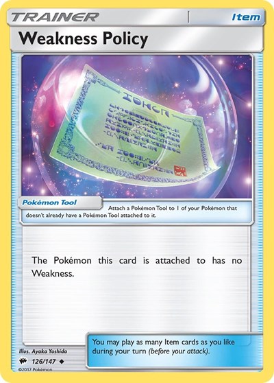 Weakness Policy (SM - Burning Shadows) Near Mint