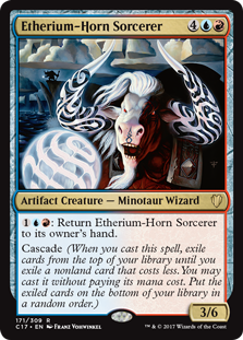 Etherium-Horn Sorcerer (Commander 2017) Light Play