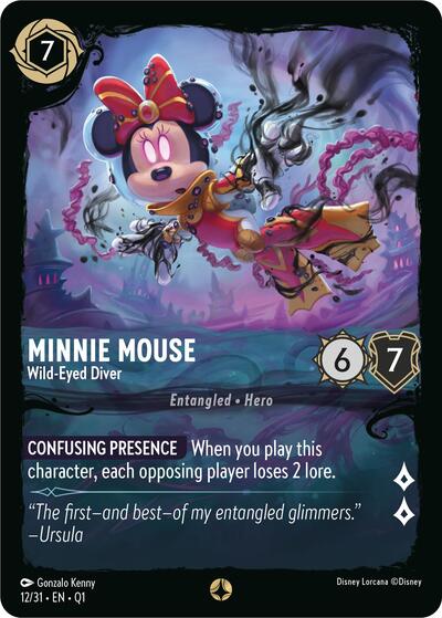 Minnie Mouse - Wild-Eyed Diver (Illumineer's Quest: Deep Trouble) Near Mint