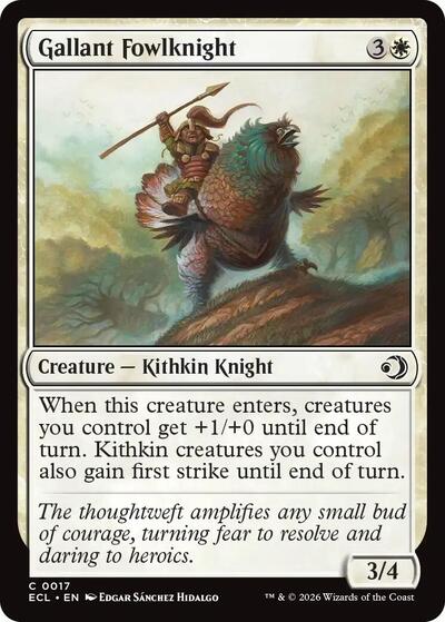 Gallant Fowlknight (Lorwyn Eclipsed) Near Mint Foil