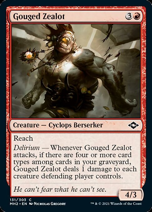 Gouged Zealot (Modern Horizons 2) Light Play Foil