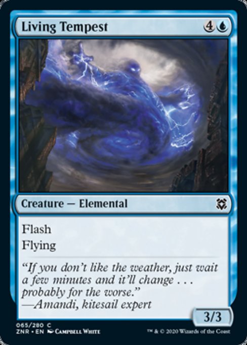 Living Tempest (Zendikar Rising) Light Play Foil