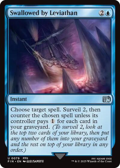 Swallowed by Leviathan (Universes Beyond: FINAL FANTASY) Near Mint Foil