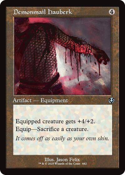 Demonmail Hauberk (Retro Frame) (Innistrad Remastered) Light Play Foil