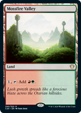 Mossfire Valley (Commander 2020 Ikoria) Light Play