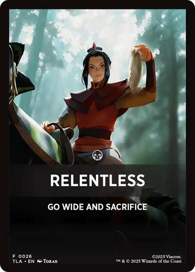 Relentless Theme Card (Avatar: The Last Airbender) Near Mint