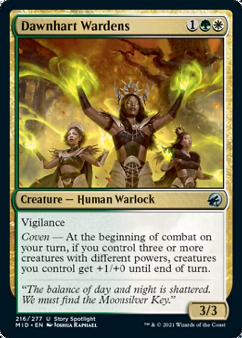 Dawnhart Wardens (Innistrad: Midnight Hunt) Light Play Foil