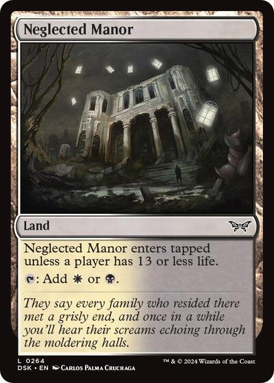 Neglected Manor (Duskmourn: House of Horror) Near Mint Foil