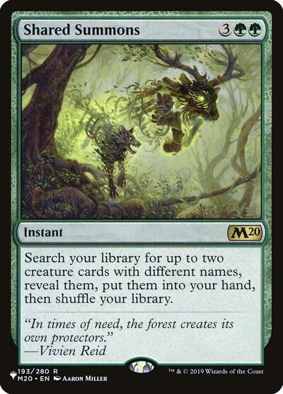 Shared Summons (The List) Near Mint