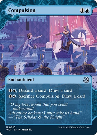 Compulsion (Wilds of Eldraine: Enchanting Tales) Light Play Foil