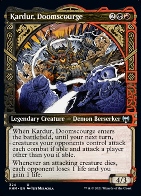 Kardur, Doomscourge (Showcase) (Kaldheim) Light Play Foil
