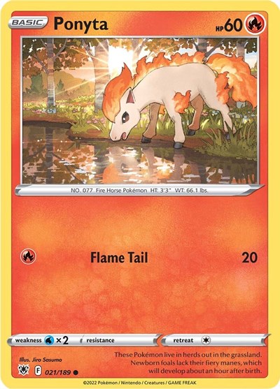Ponyta (SWSH10: Astral Radiance) Near Mint Reverse Holofoil