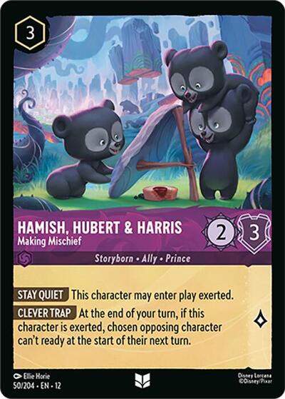 Hamish, Hubert & Harris - Making Mischief (Wilds Unknown) Near Mint Cold Foil