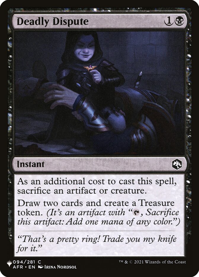 Deadly Dispute (The List) Near Mint