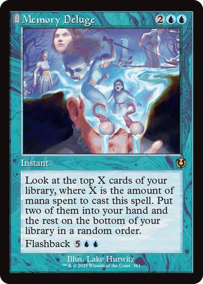 Memory Deluge (Retro Frame) (Innistrad Remastered) Light Play