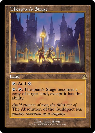 Thespian's Stage (Retro Frame) (Ravnica Remastered) Light Play