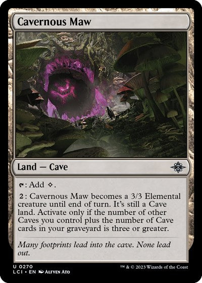 Cavernous Maw (The Lost Caverns of Ixalan) Light Play Foil