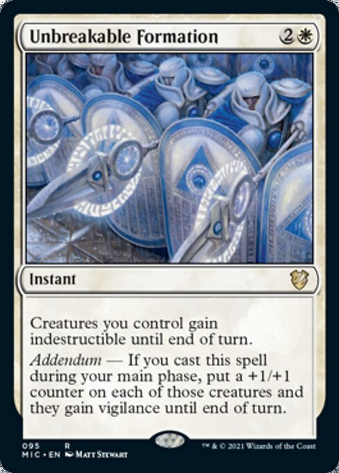 Unbreakable Formation (Commander 2021 Midnight Hunt) Light Play