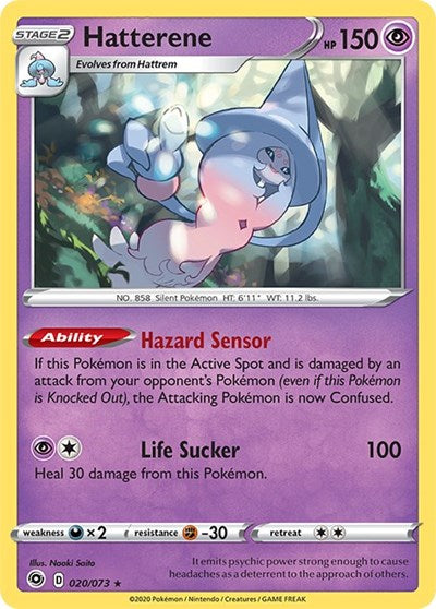 Hatterene (Champion's Path) Near Mint Reverse Holofoil