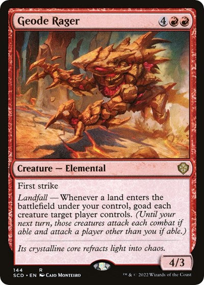 Geode Rager (Commander 2022 Starter Decks) Near Mint